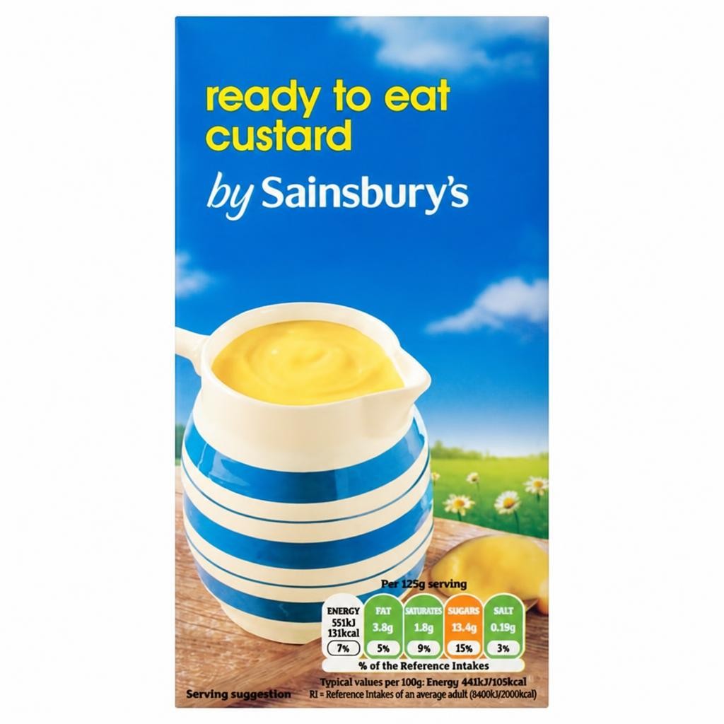Sainsbury's Ready To Eat Custard 500g