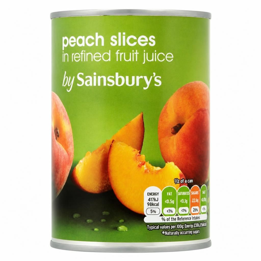 Sainsbury's Peach Slices In Fruit Juice 411g