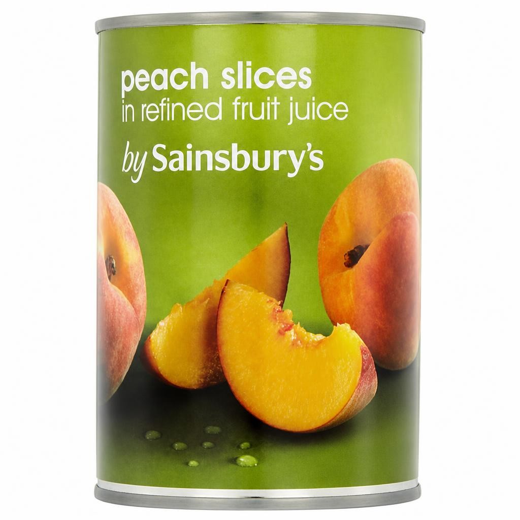 Sainsbury's Peach Slices In Fruit Juice 411g