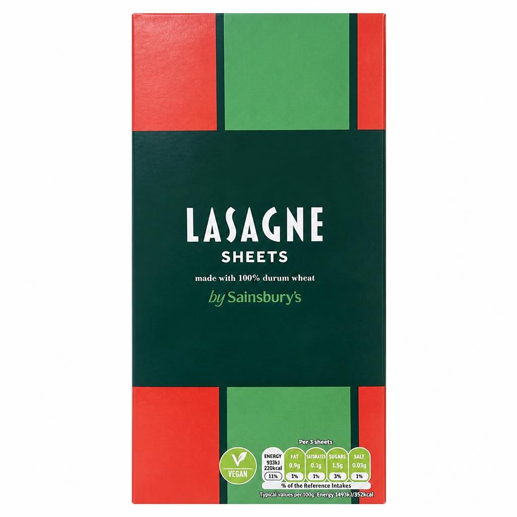 Sainsbury's Lasagne Sheets Pasta 500g