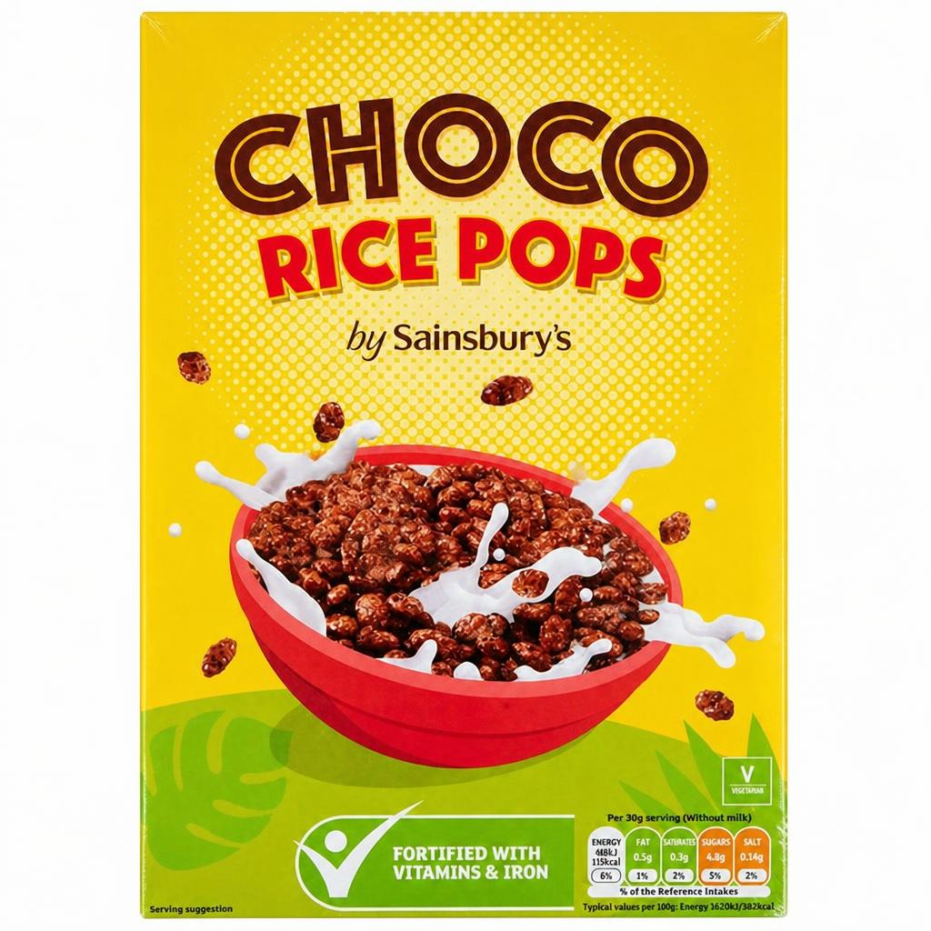 Sainsbury's Choco Rice Pops 375g