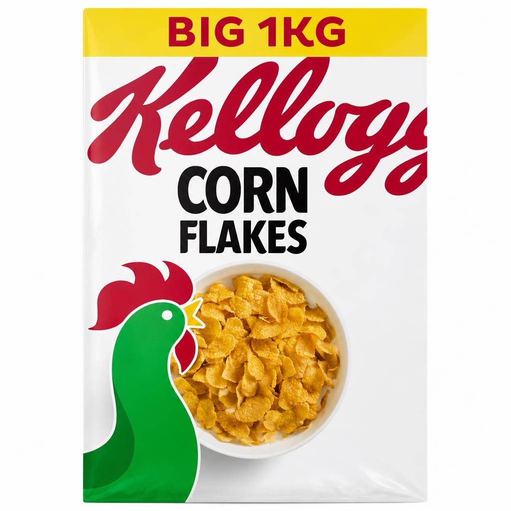 Kellogg's Corn Flakes Breakfast Cereal 1kg