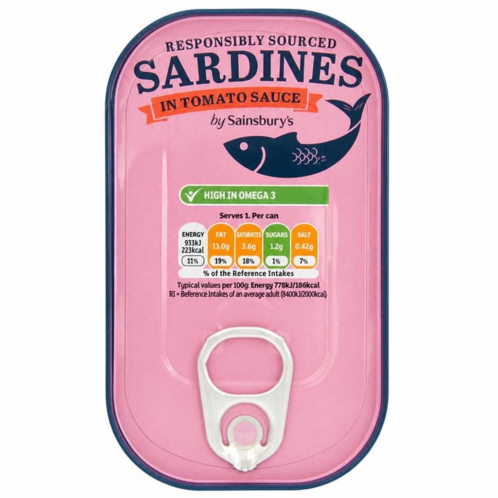 Sainsbury's Sardines in Tomato Sauce 120g