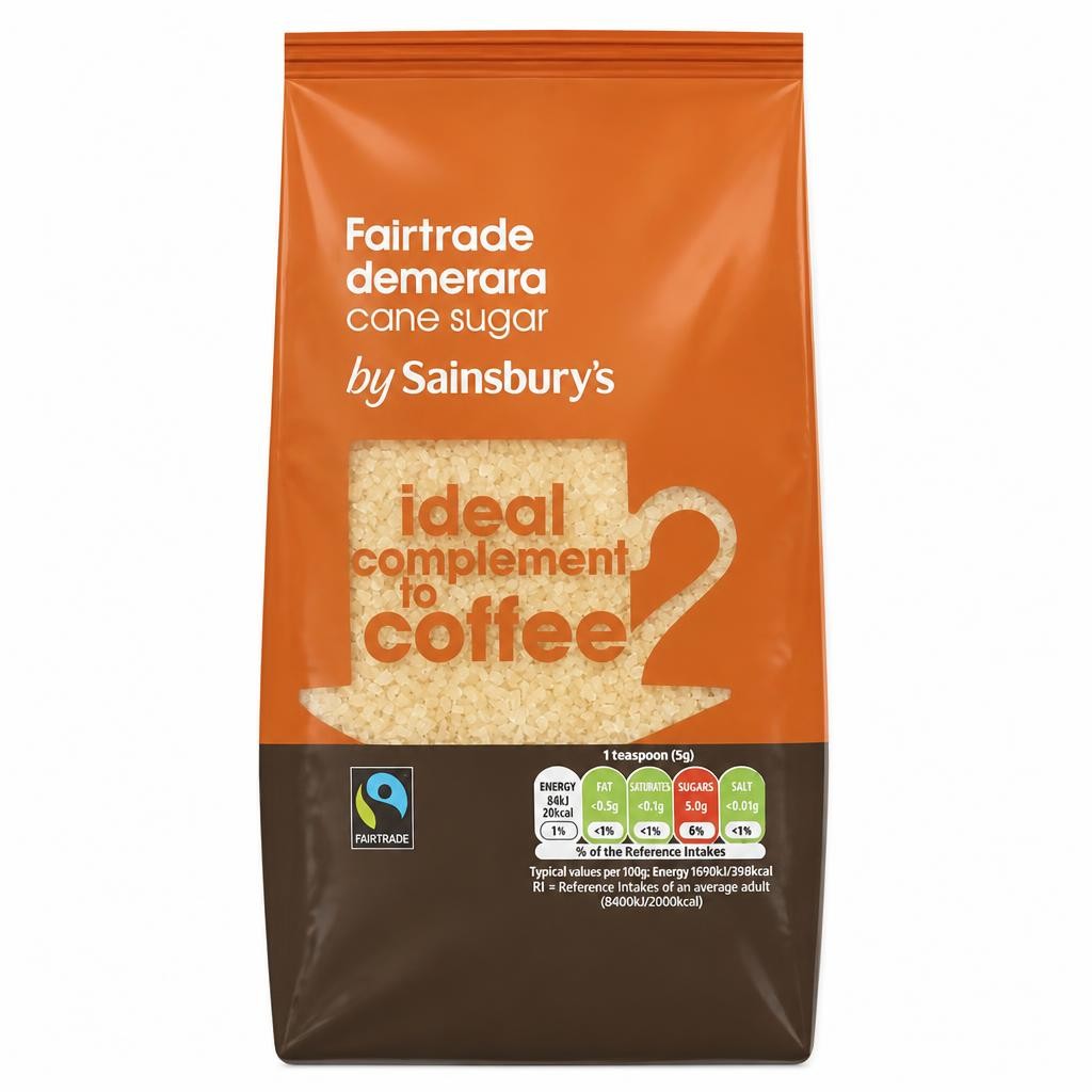 Sainsbury's Fairtrade Demerara Cane Sugar 500g