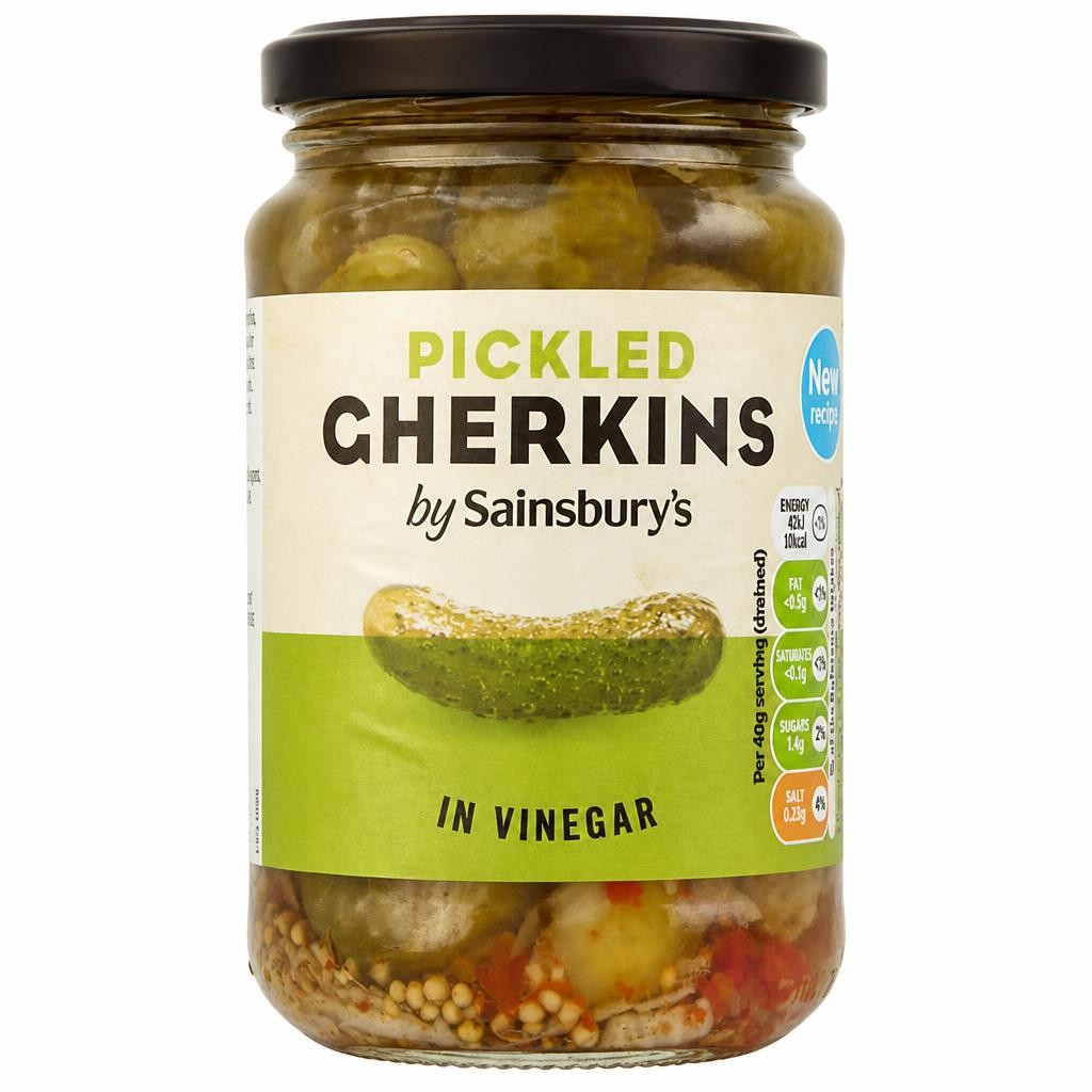Sainsbury's Pickled Gherkins in Vinegar 340g (170g*)