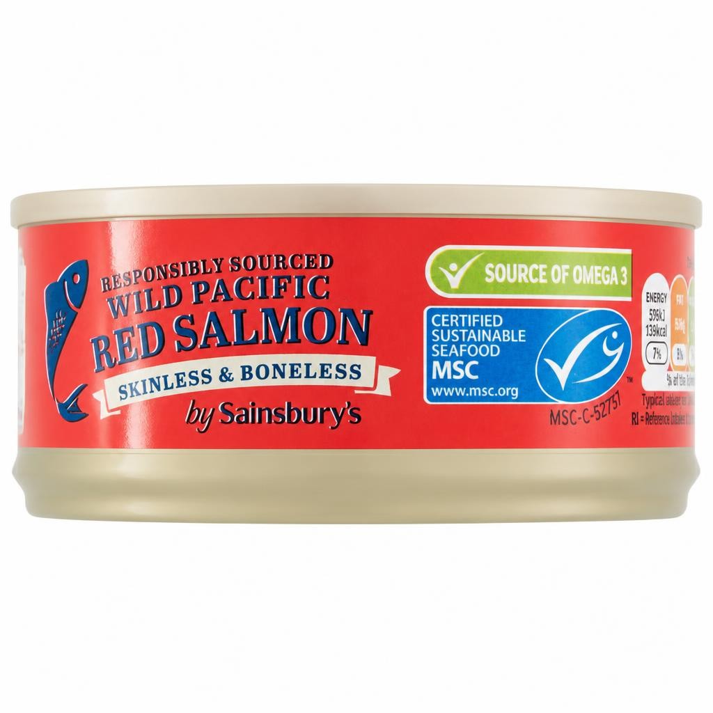 Sainsbury's Wild Pacific Red Salmon, Skinless & Boneless 105g