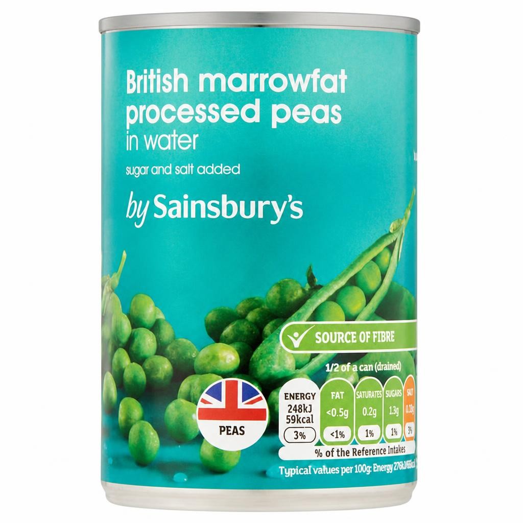 Sainsbury's Marrowfat Processed Peas 300g (180g*)