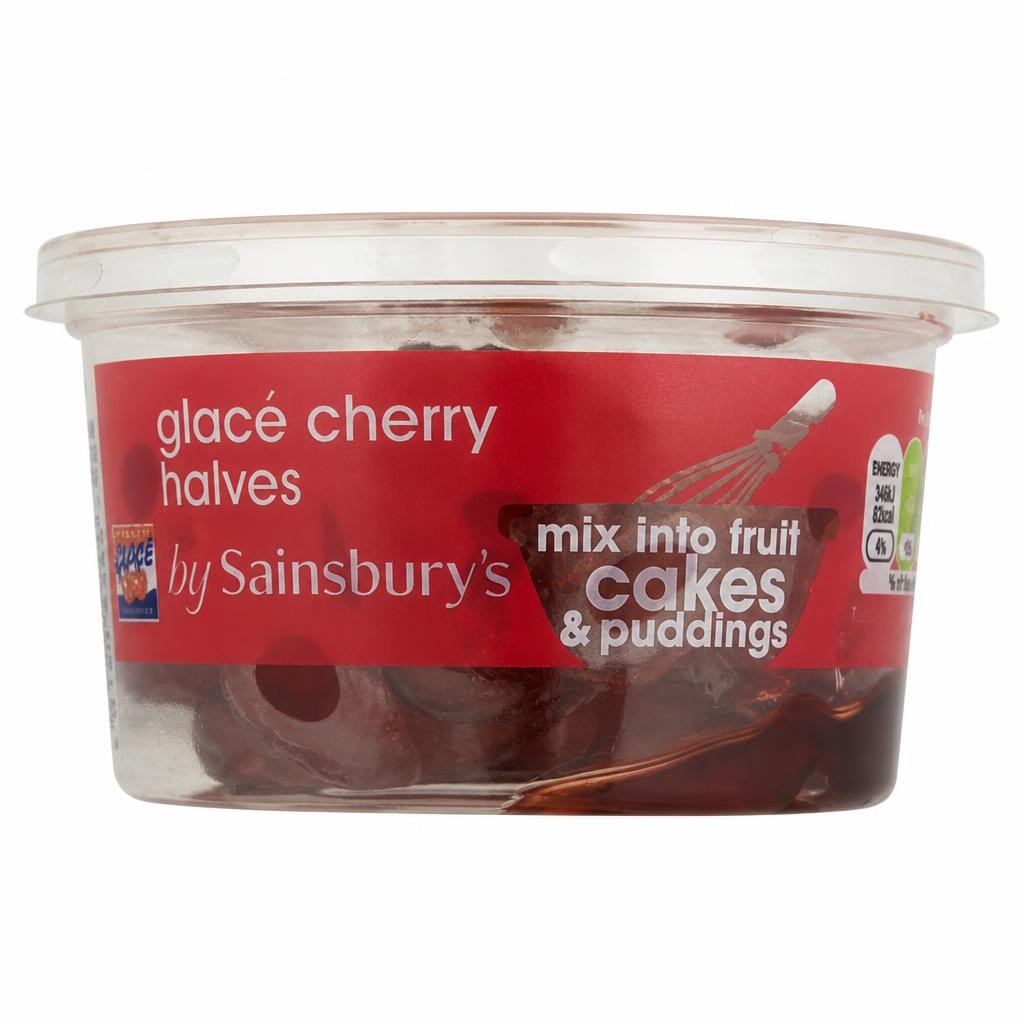 Sainsbury's Glace Cherries, Halves 200g