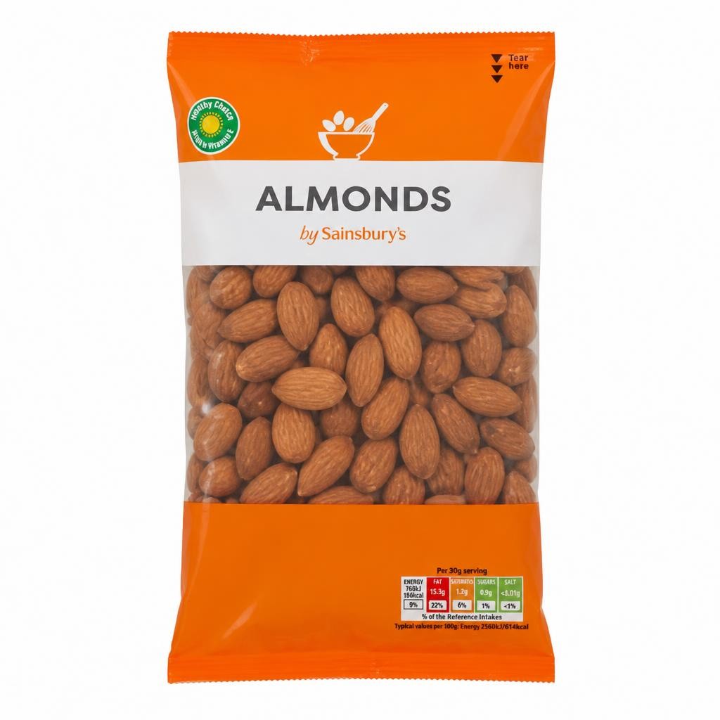 Sainsbury's Whole Almonds 300g