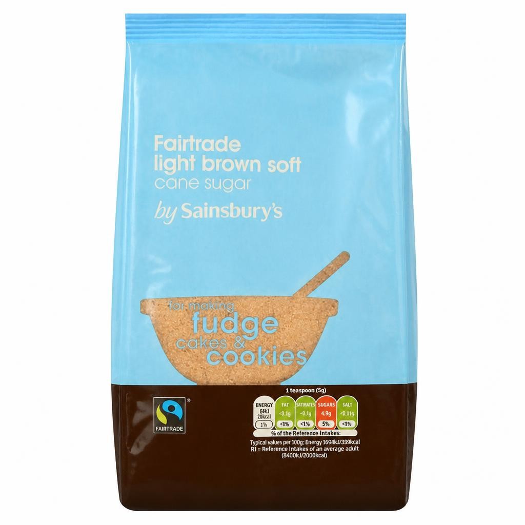 Sainsbury's Fairtrade Light Soft Brown Sugar 500g