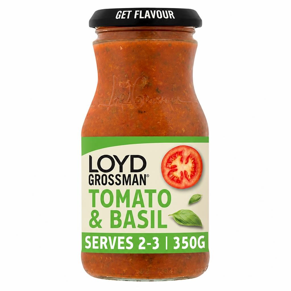 Loyd Grossman Pasta Sauce, Tomato & Basil 350g