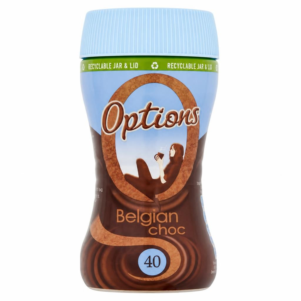 Options Instant Belgian Hot Chocolate Drink 220g