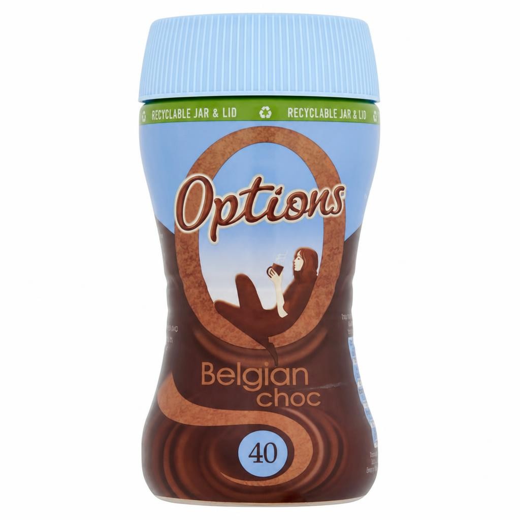 Options Instant Belgian Hot Chocolate Drink 220g
