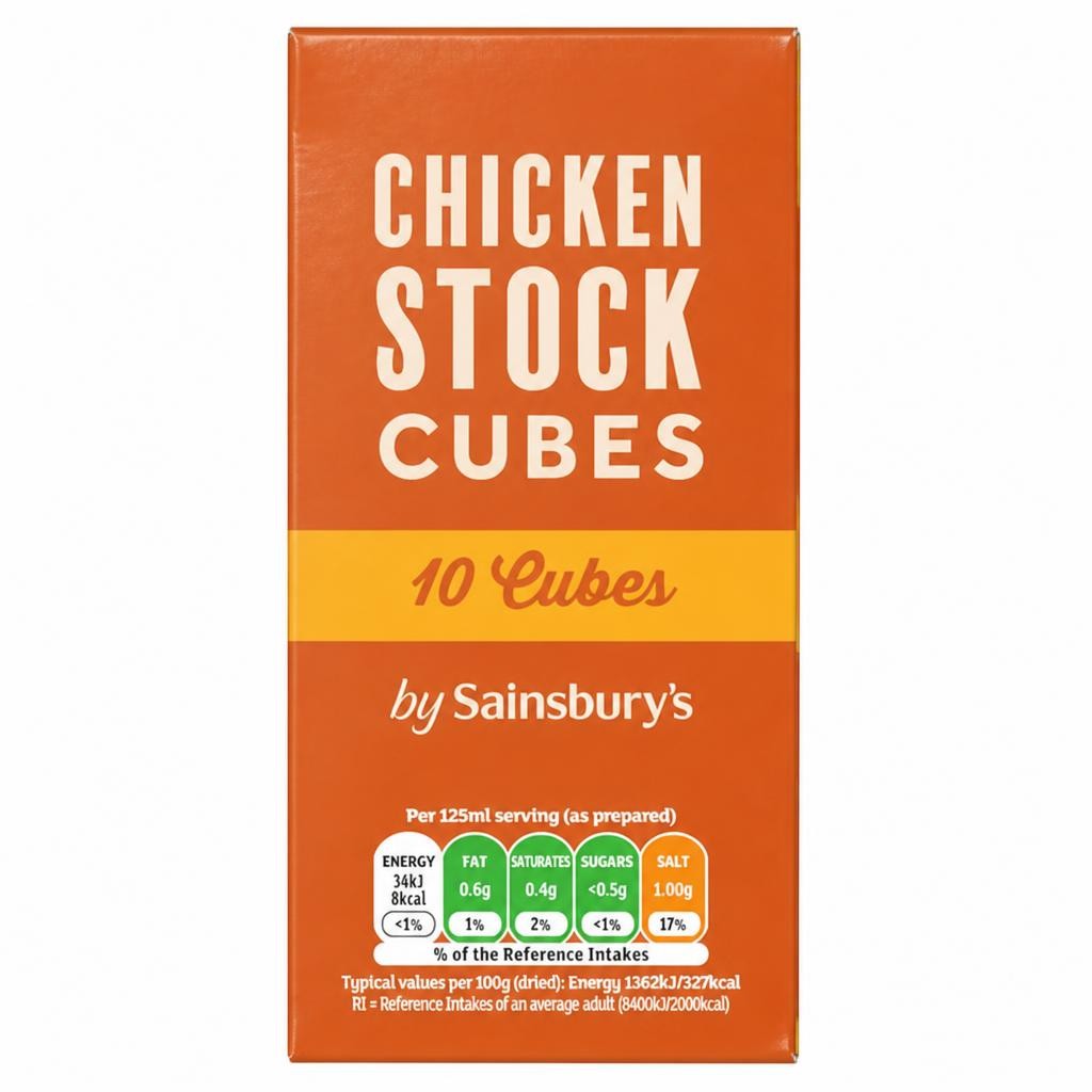 Sainsbury's Stock Cubes, Chicken 10x10g