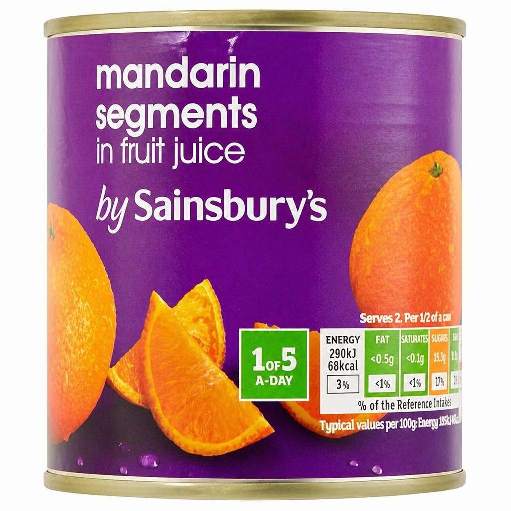 Sainsbury's Mandarin Segments in Fruit Juice 298g