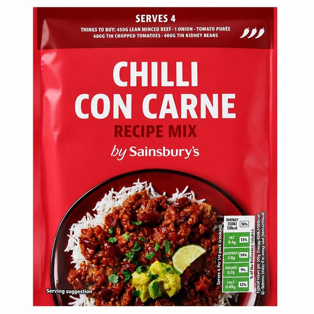 Sainsbury's Chilli Con Carne, Inspired to Cook 41g