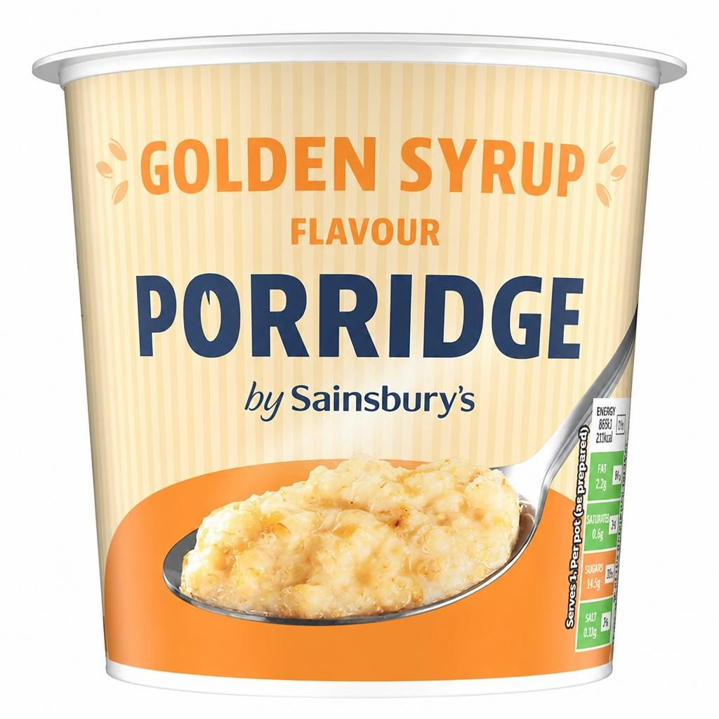 Sainsbury's 57g Golden Syrup Flavour Porridge Pot
