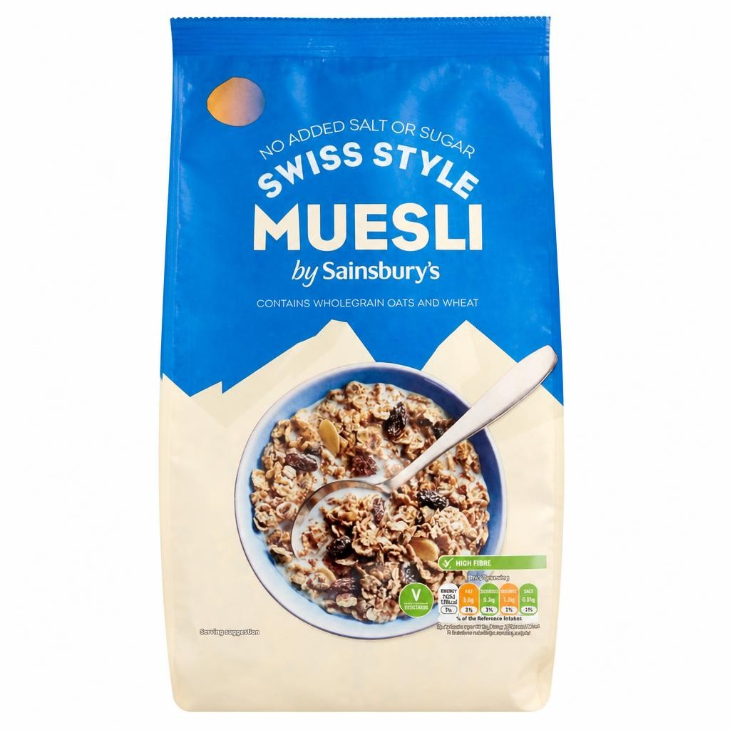 Sainsbury's Swiss Style Muesli, No Added Salt & Sugar 1kg