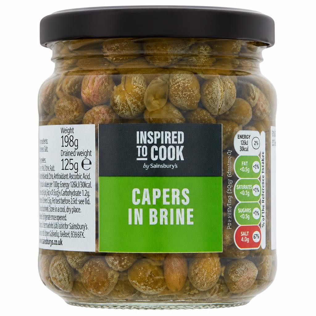 Sainsbury's Inspired to Cook Capucine Capers 198g (125g*)