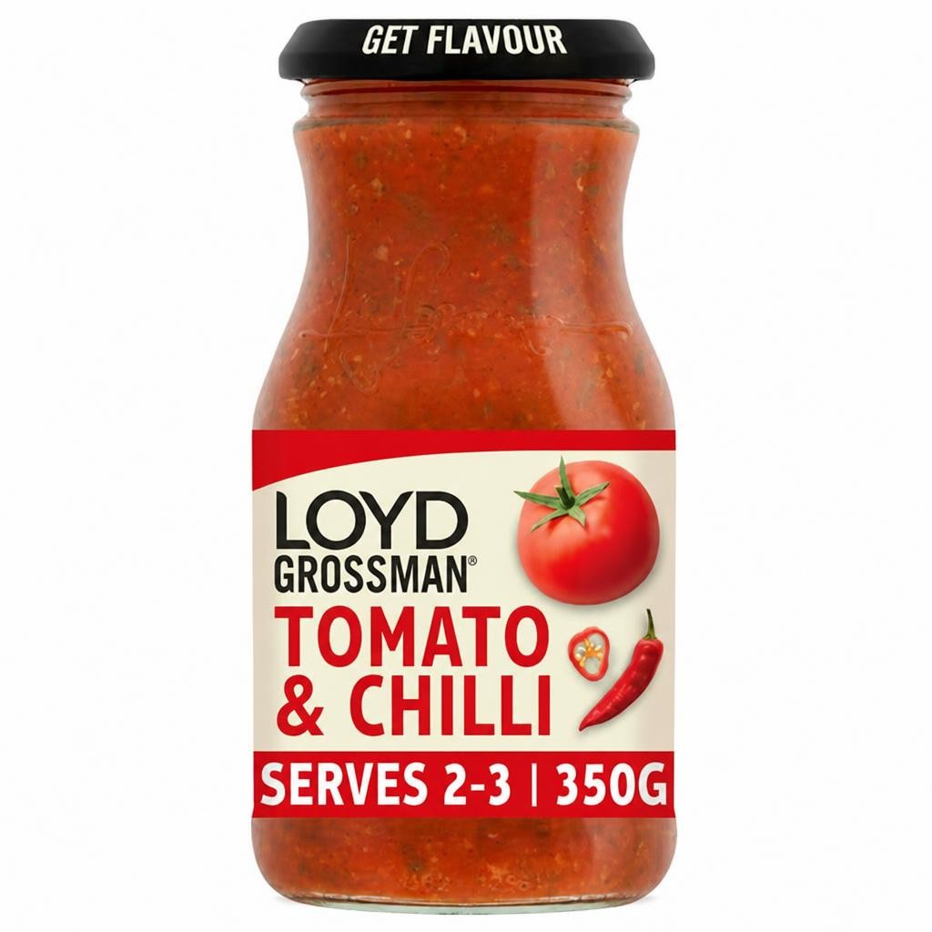 Loyd Grossman Pasta Sauce, Tomato & Chilli 350g