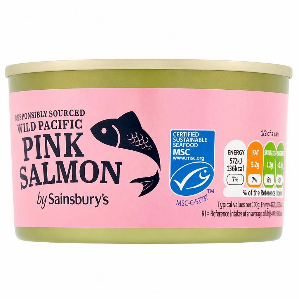 Sainsbury's Wild Pacific Pink Salmon 212g