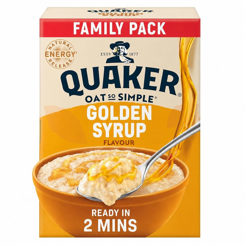 Quaker Oat So Simple Golden Syrup Porridge Sachets 20x36g