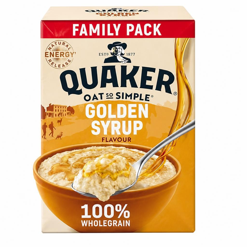 Quaker Oat So Simple Golden Syrup Porridge Sachets 20x36g