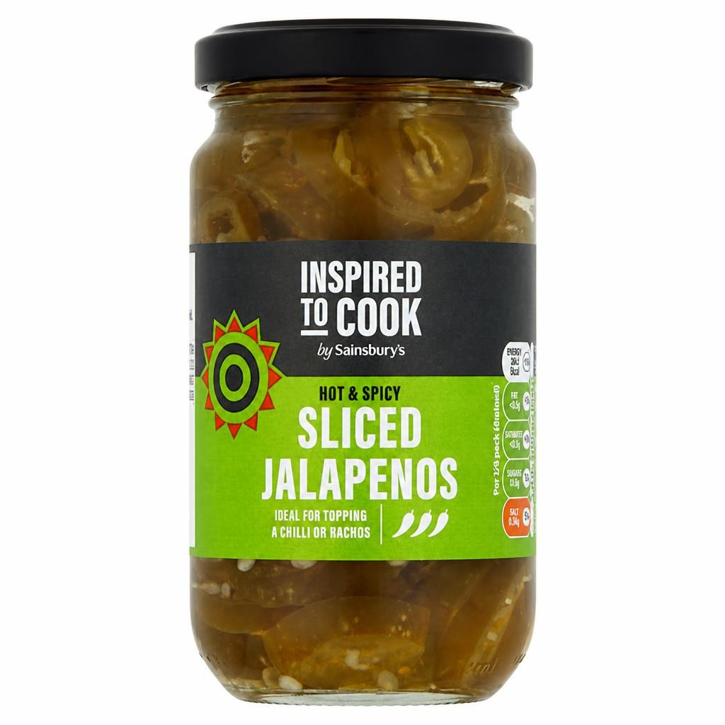 Sainsbury's Sliced Jalapenos, Inspired to Cook 200g (90g*)