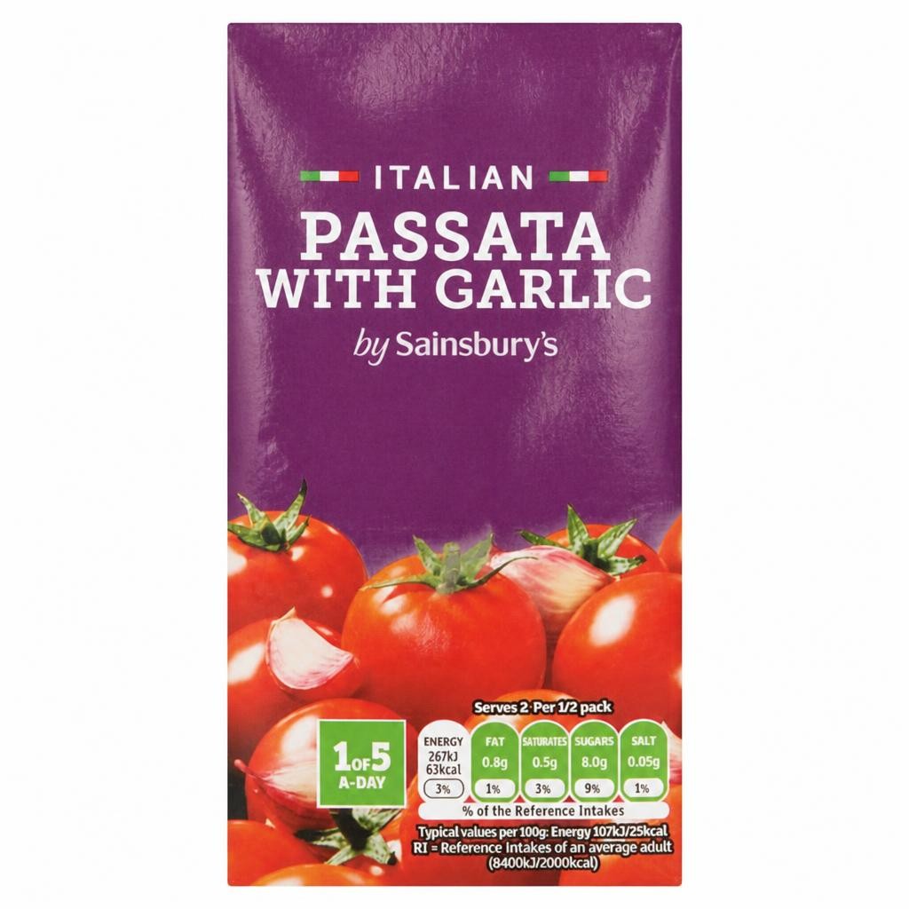 Sainsbury's Italian Passata with Garlic 500g