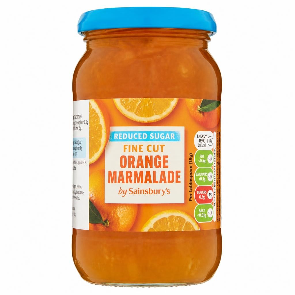 Sainsbury's Reduced Sugar Fine Cut Orange Marmalade 415g