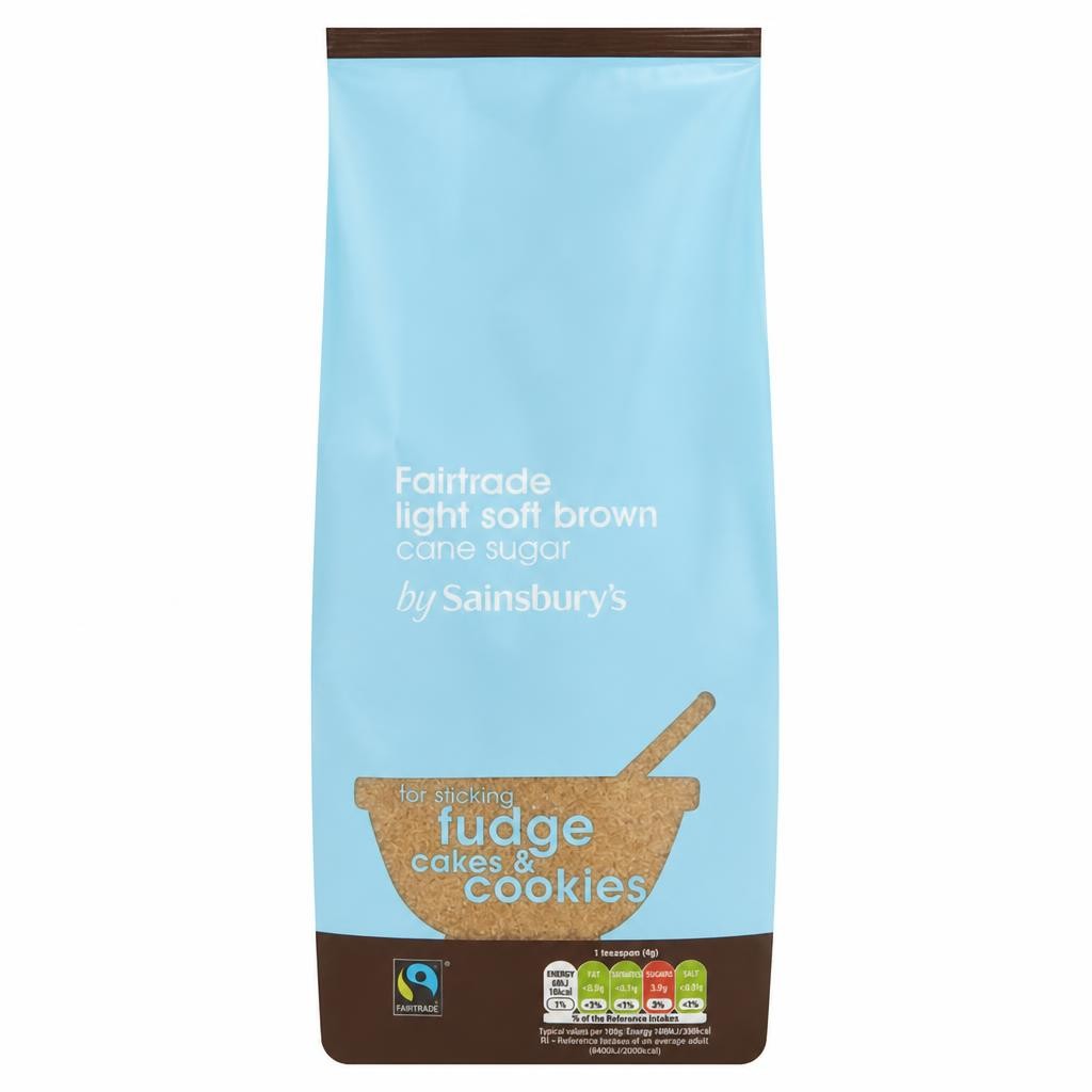 Sainsbury's Fairtrade Light Brown Soft Sugar 1kg