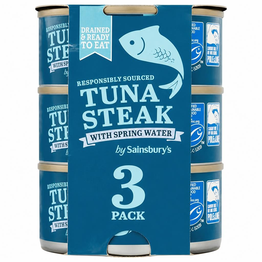 Sainsbury's Tuna Steak in Spring Water 3x120g