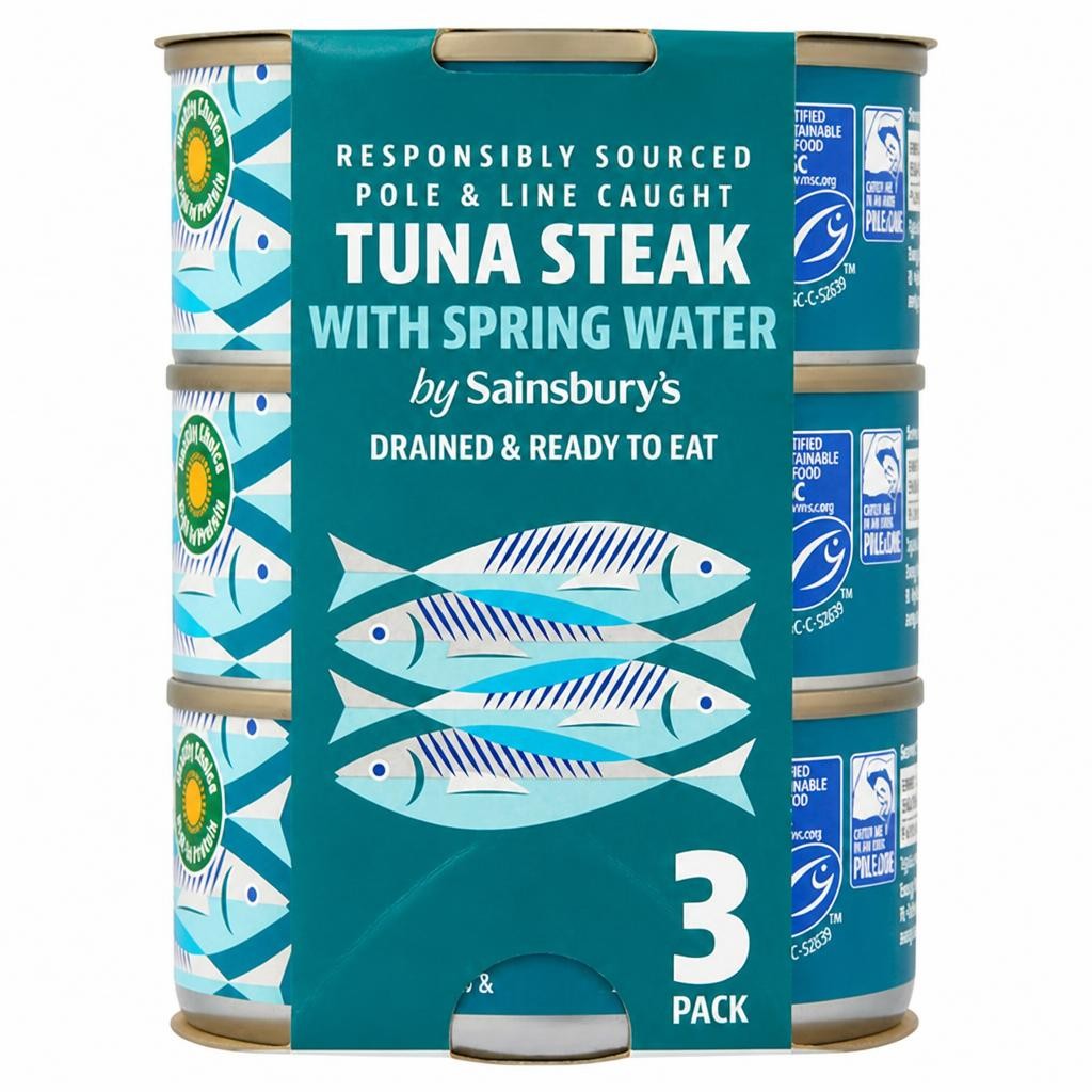 Sainsbury's Tuna Steak in Spring Water 3x120g