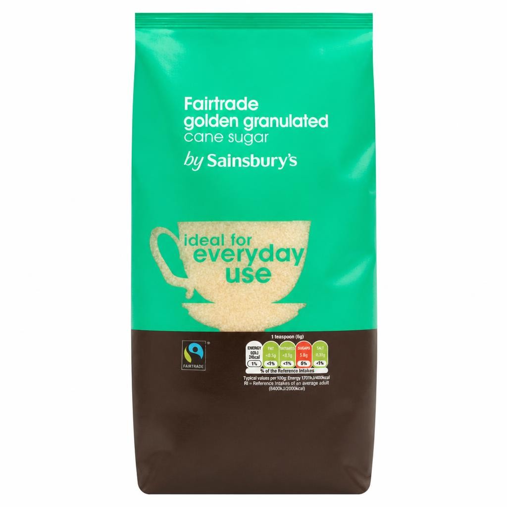 Sainsbury's Fairtrade Golden Granulated Sugar 1kg