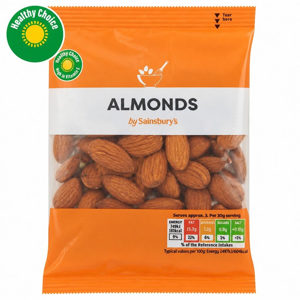 Sainsbury's Whole Almonds 100g