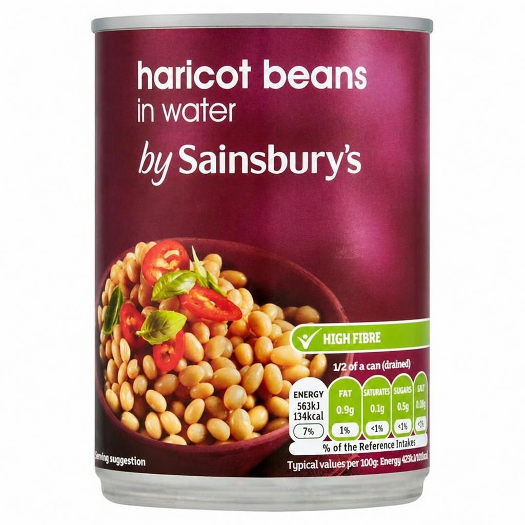 Sainsbury's Haricot Beans In Water 400g (265g*)