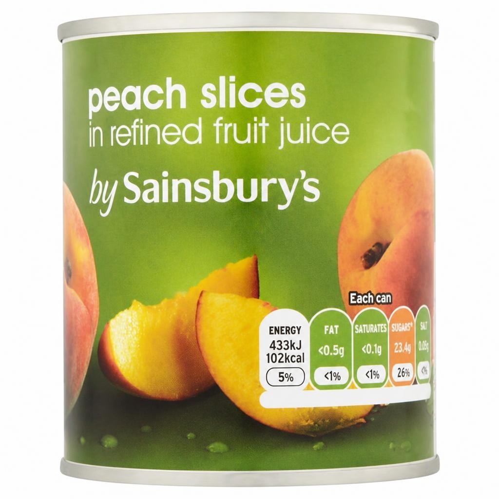 Sainsbury's Peach Slices In Fruit Juice 213g