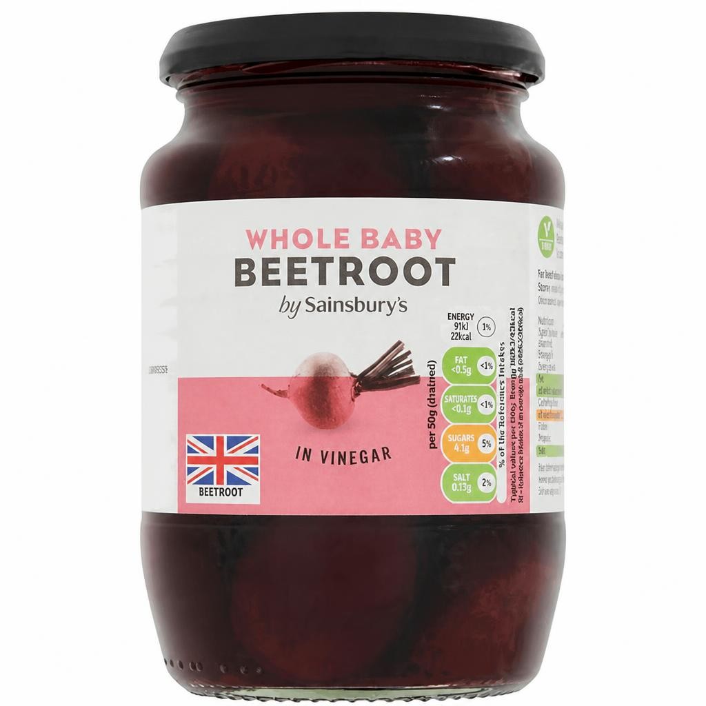 Sainsbury's Whole Baby Pickled Beetroot in Vinegar 710g (462g*)