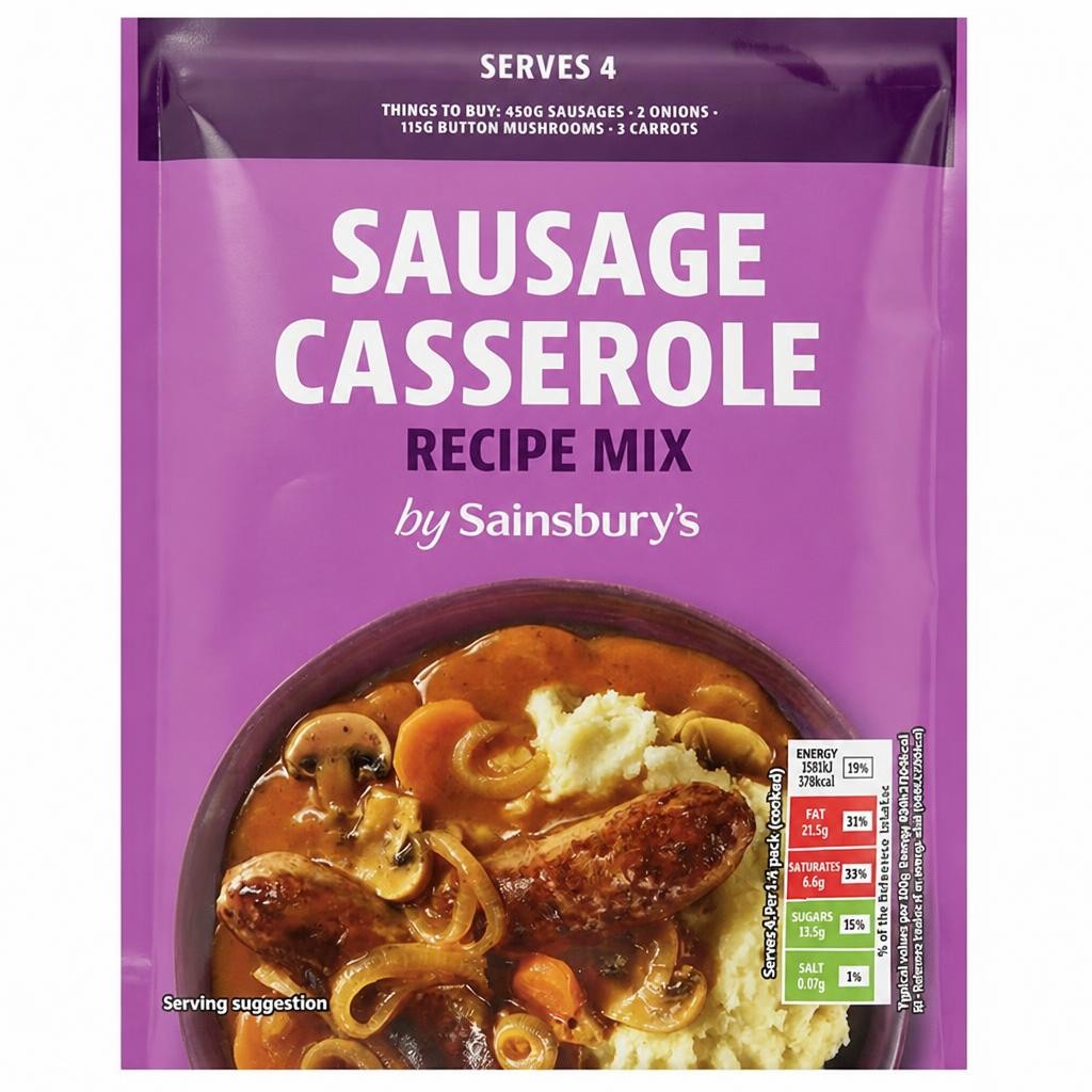 Sainsbury's Sausage Casserole Recipe Mix, Inspired to Cook 39g