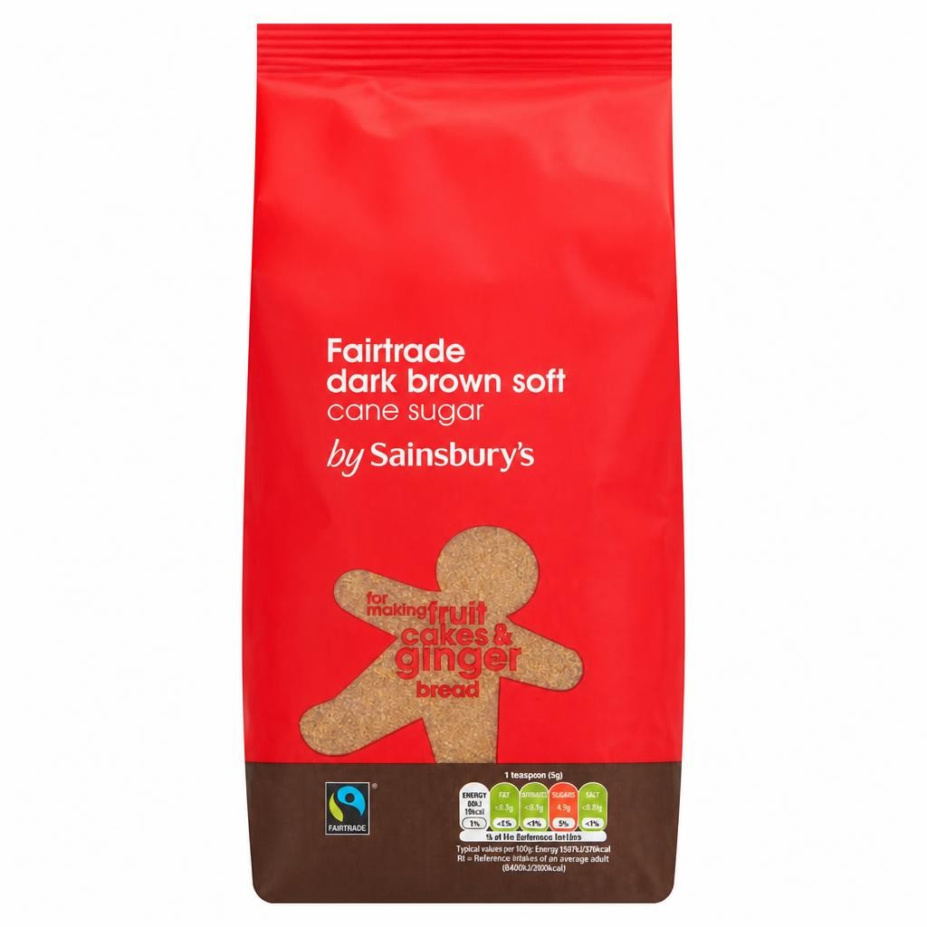Sainsbury's Fairtrade Dark Soft Brown Sugar 1kg