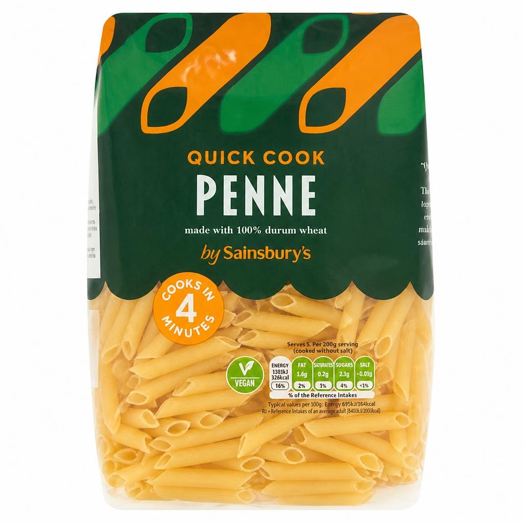 Sainsbury's Quick Cook Penne Pasta 500g