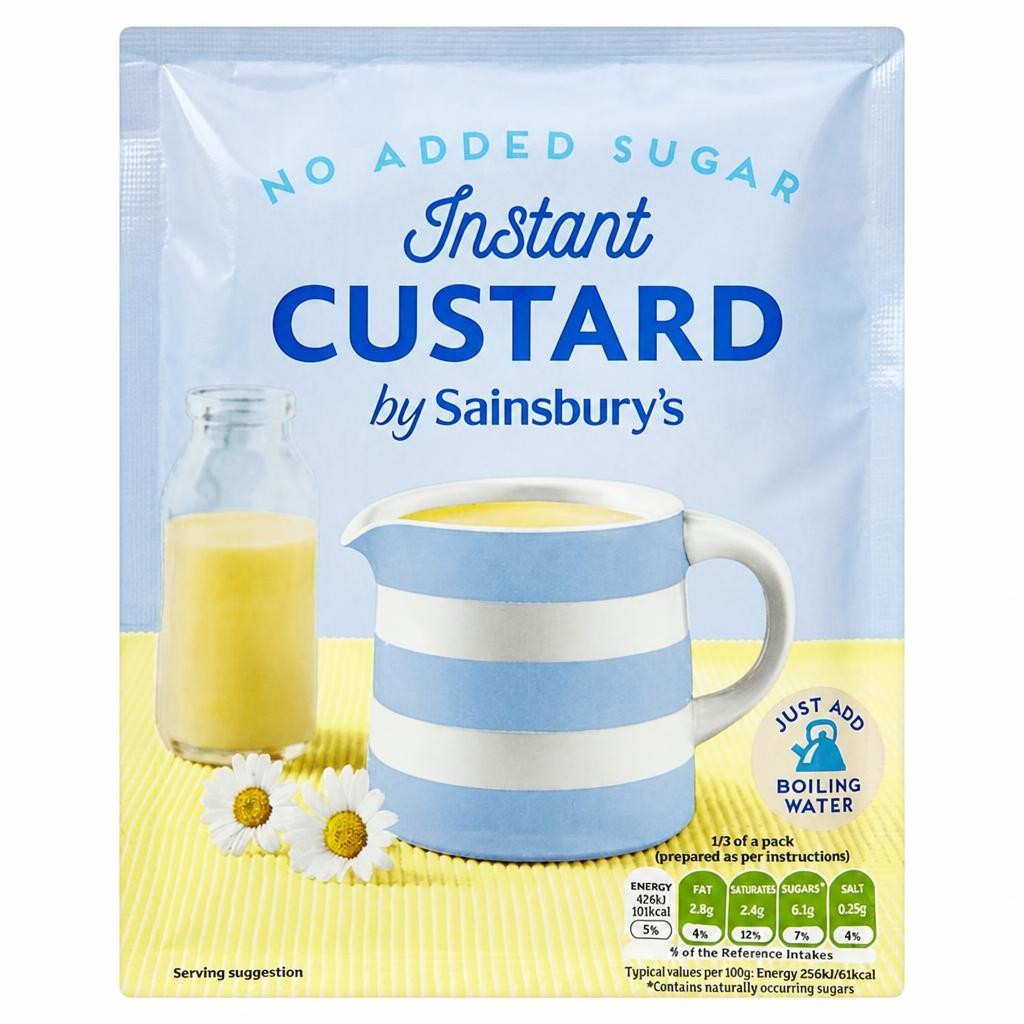 Sainsbury's Instant Custard Powder No Added Sugar 72g