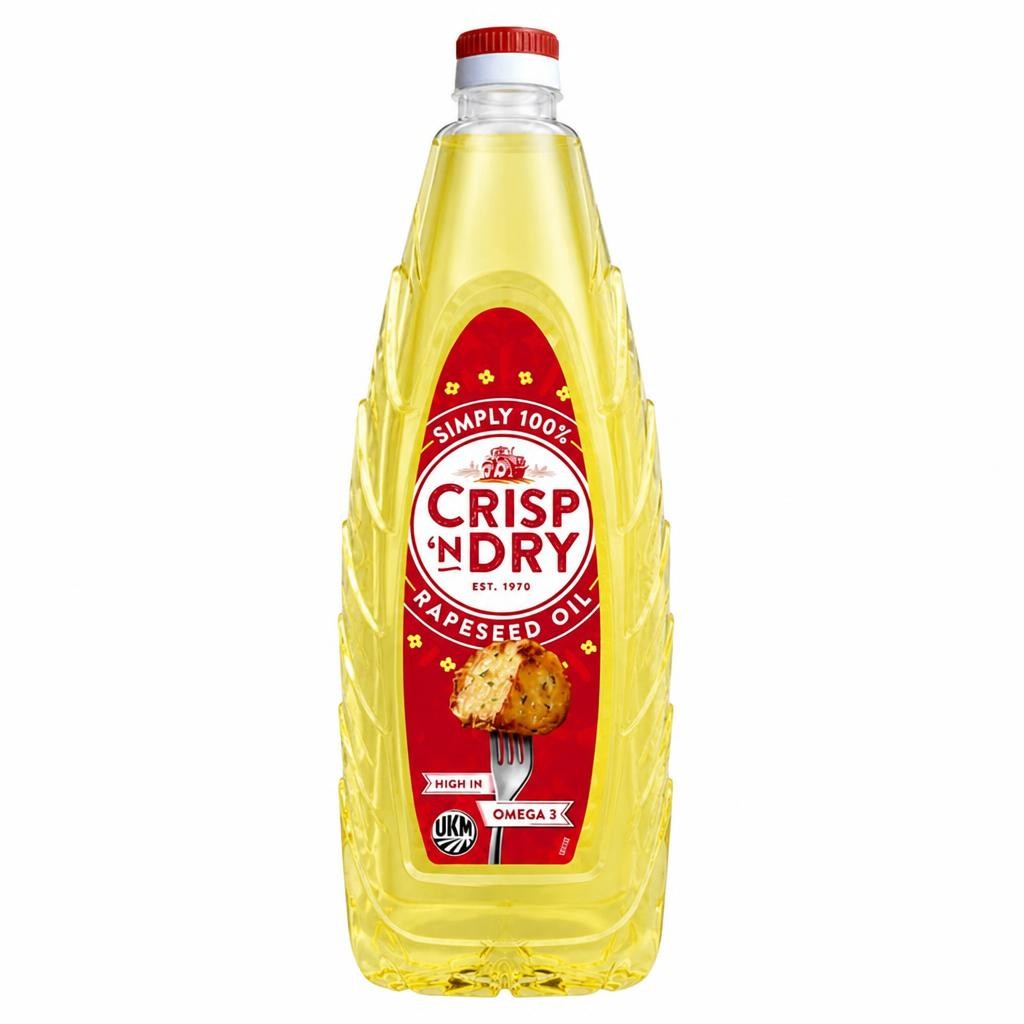 Crisp 'N Dry Vegetable Oil 100% Rapeseed 1L