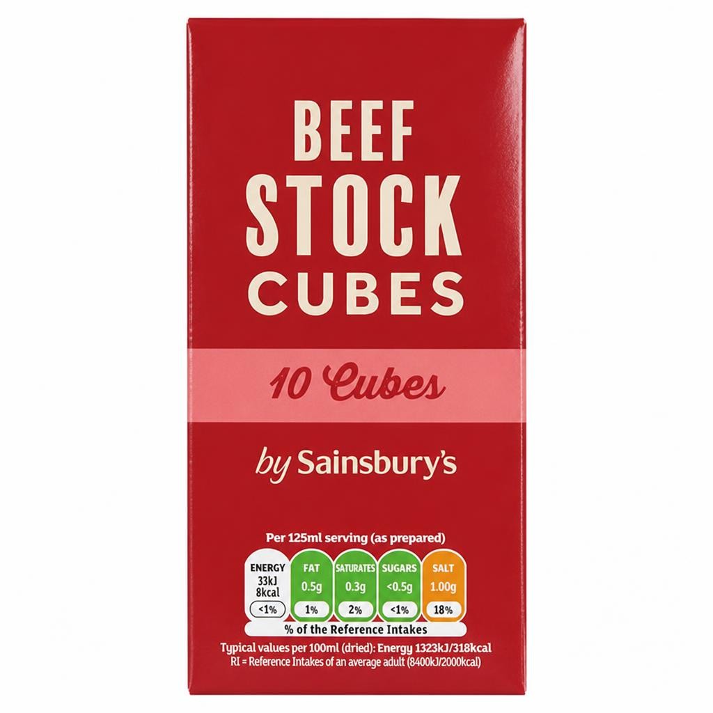 Sainsbury's Stock Cubes, Beef 10x10g