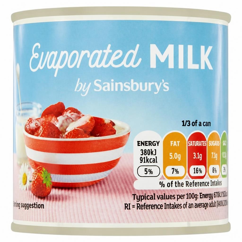 Sainsbury's Evaporated Milk 170g