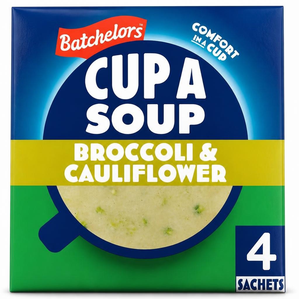 Batchelors Cup a Soup, Broccoli & Cauliflower x4 101g