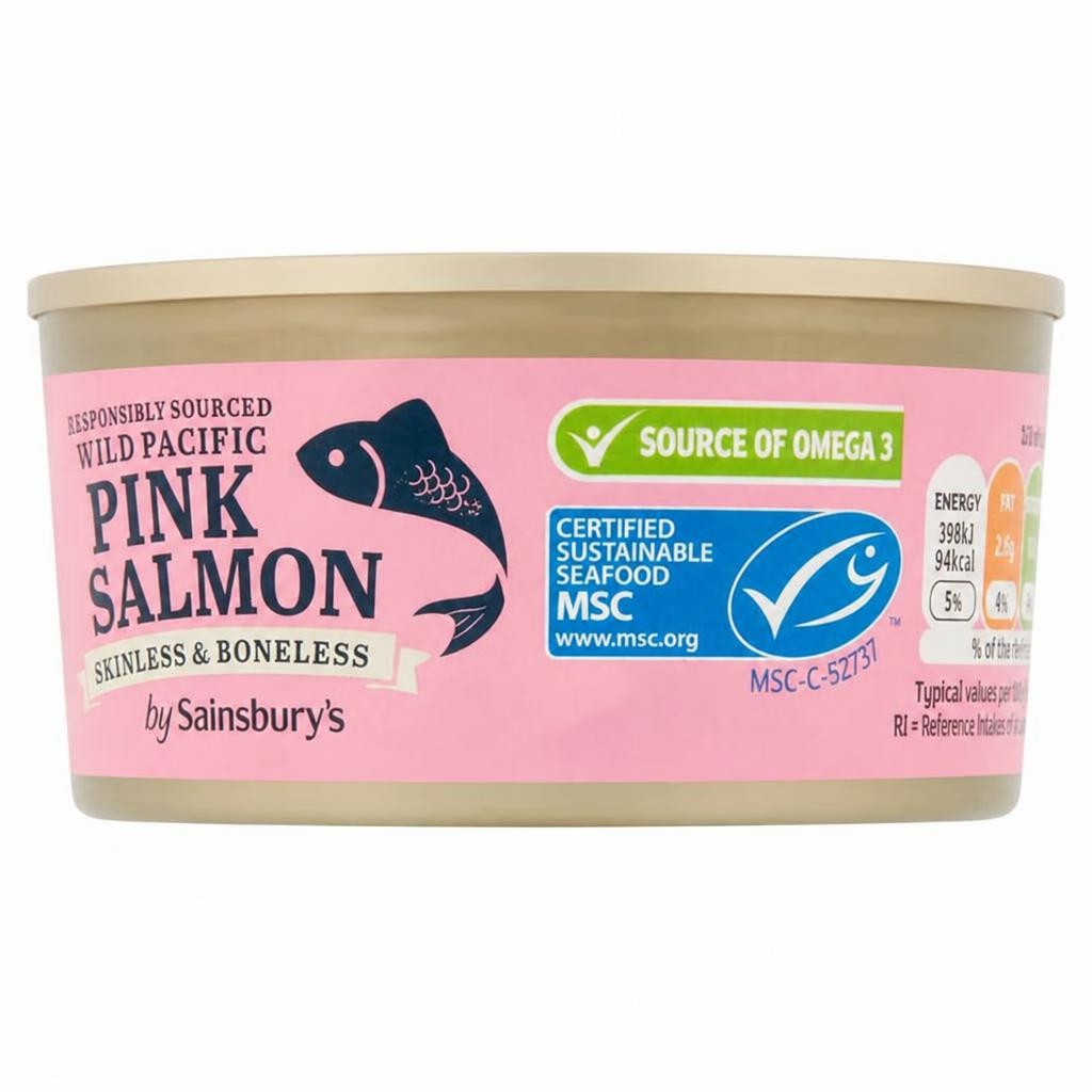 Sainsbury's Wild Pacific Pink Salmon, Skinless & Boneless 170g