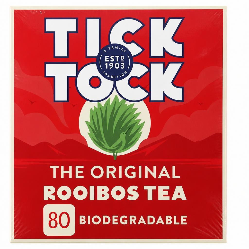 Tick Tock Rooibos Tea Bags x80