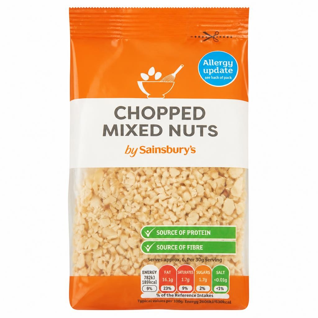 Sainsbury's Chopped Mixed Nuts 200g