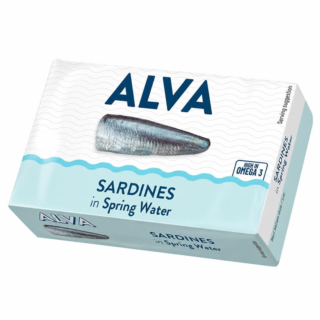 Alva Sardines in Spring Water 120g